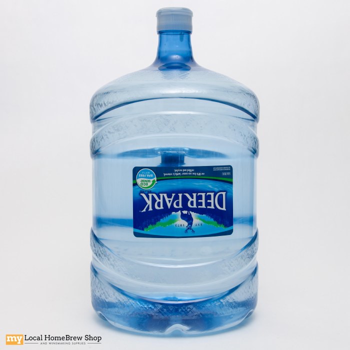 5 gallon spring water jug
